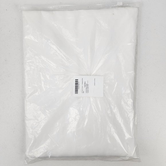 New Chalier Womens Medium White Ruffle Sleeve Shift Dress V-Neck Chiffon Poly - Picture 13 of 15